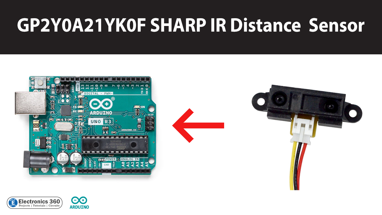 Interfacing a SHARP GP2Y0A21YK0F IR Distance Sensor with Arduino