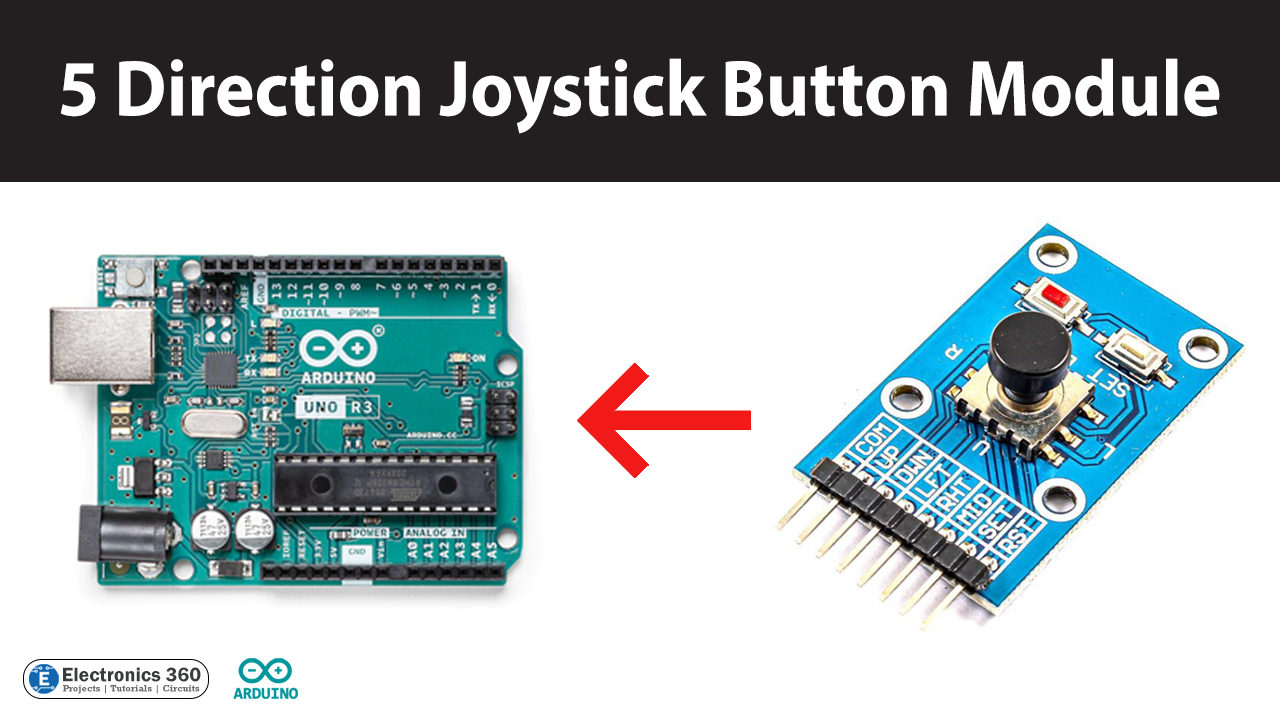 5 Direction Joystick Button Module with Arduino