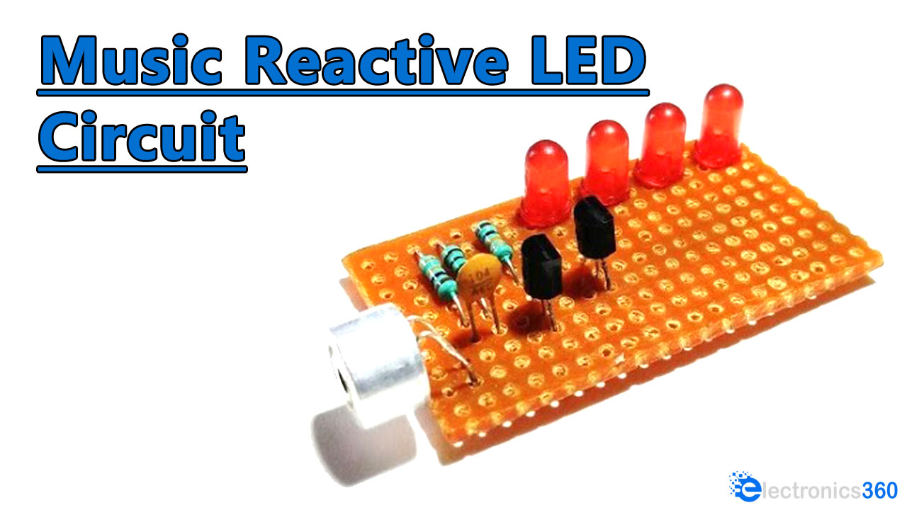How To Make a Music Reactive LED Circuit Using NPN Transistors | DIY