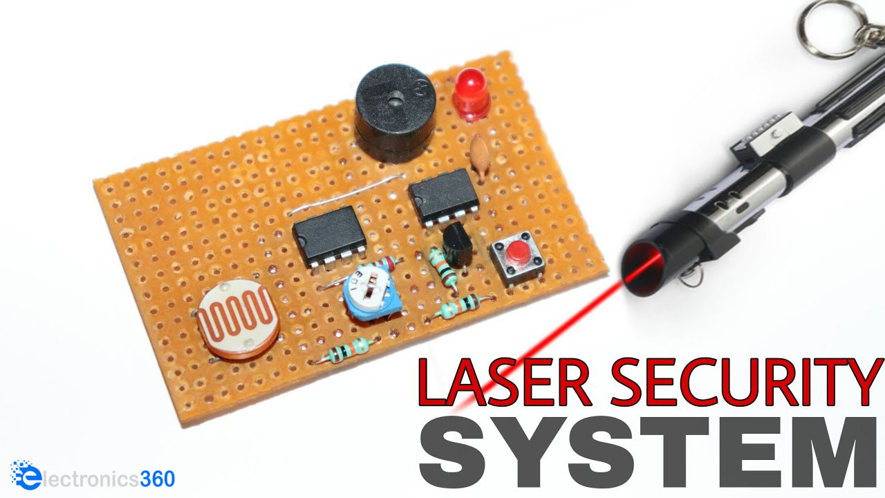 How To Make A Laser Tripwire Home Security System Using 555 Timer IC