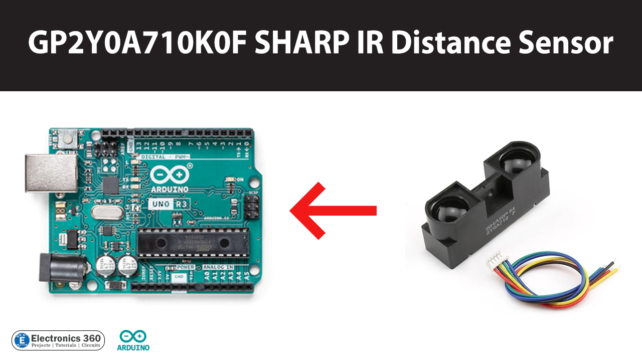 Interfacing SHARP GP2Y0A710K0F IR Distance Sensor with Arduino