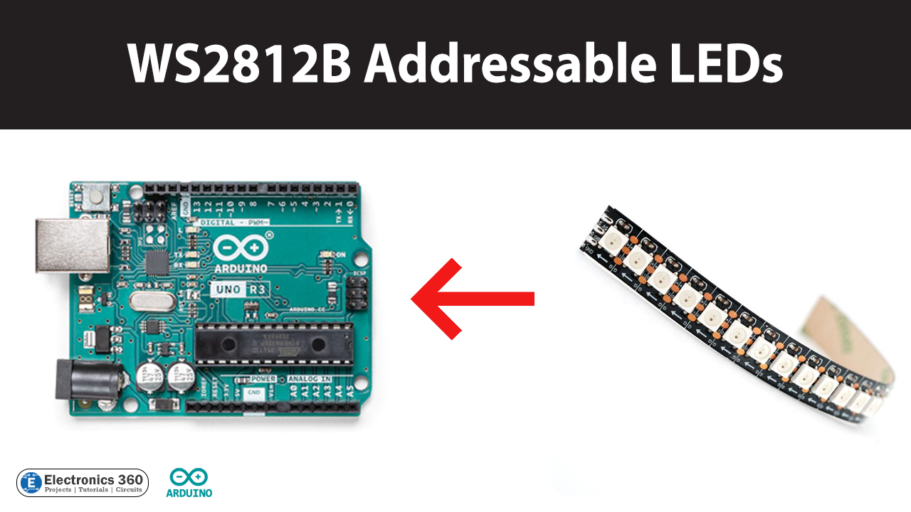Interfacing WS2812B Individually Addressable LEDs with Arduino