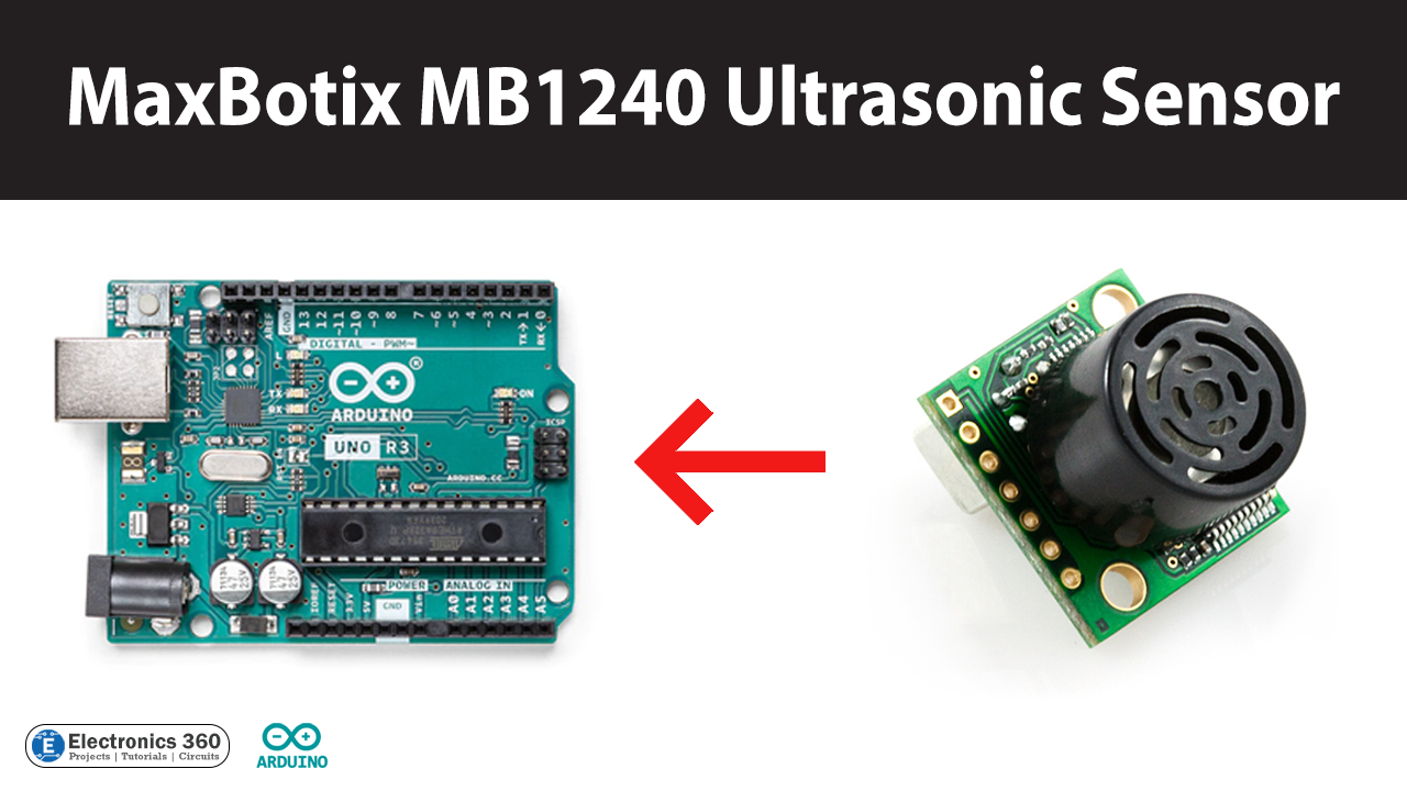 Interfacing MB1240 Ultrasonic Distance Sensor with Arduino.