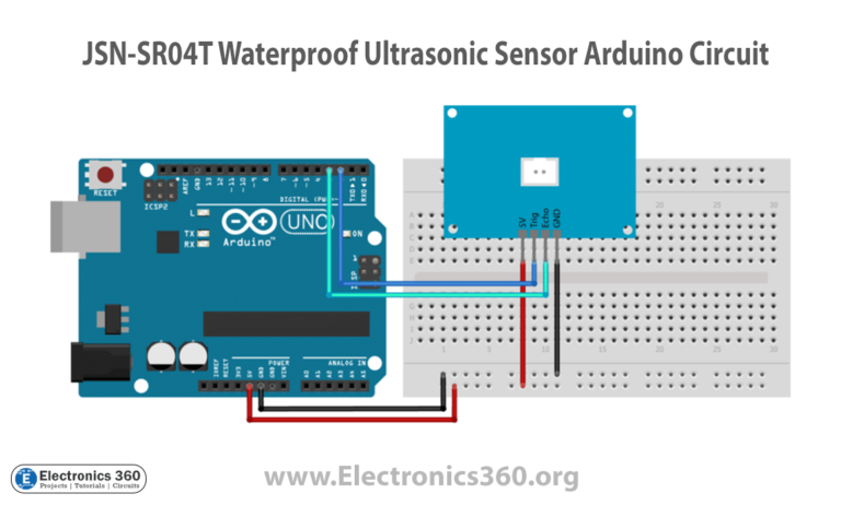 Interfacing Waterproof JSN-SR04T Ultrasonic Distance Sensor with ...