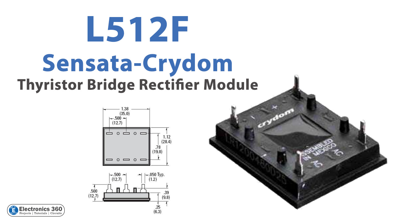 L512F Sensata-Crydom Thyristor Bridge Rectifier Module