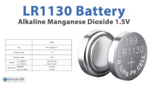 LR1130 Battery Alkaline Manganese Dioxide 1.5V -E3