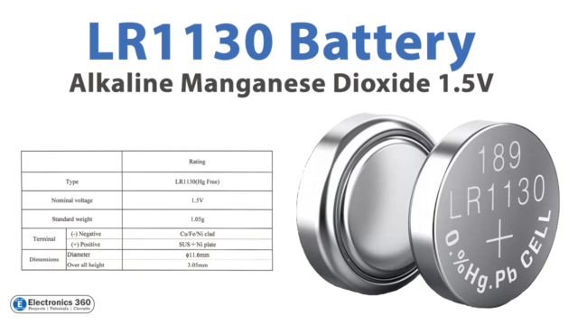 LR1130 Battery Alkaline Manganese Dioxide 1.5V -E3